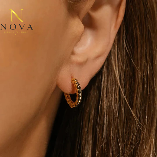 Aretes Hoop Trenzas